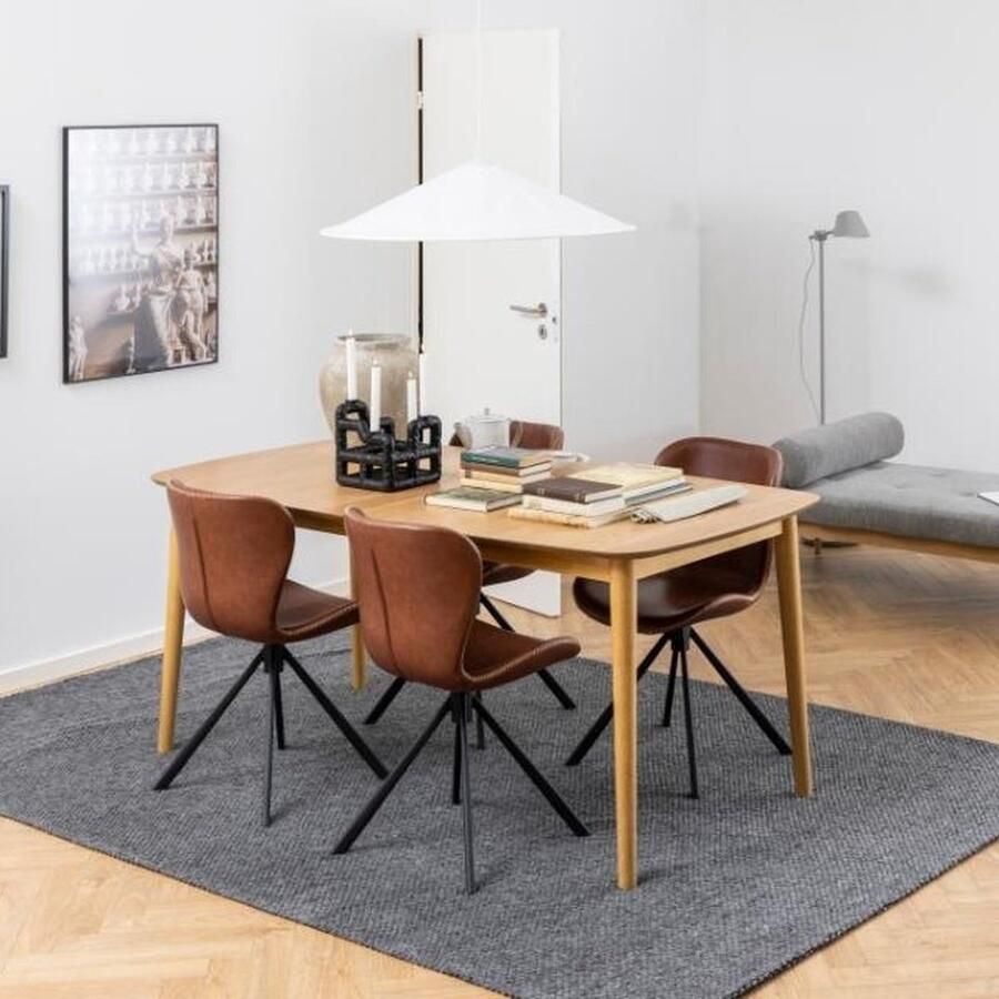 Giga Living Eetkamertafel Naturel Eikenhout & MDF 219x90x75cm Eetkamertafel Gradje - Foto 2