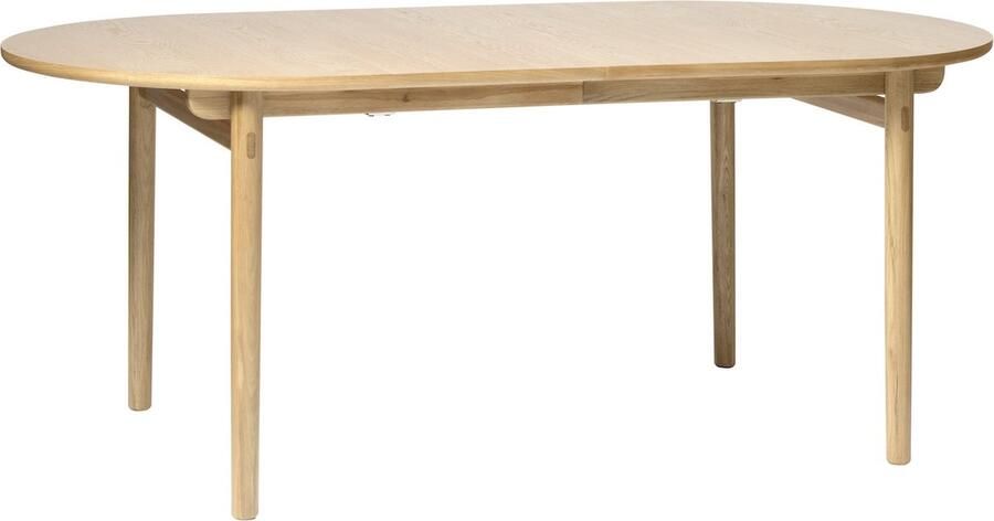 Giga Living Eettafel Eikenhout Naturel 100x190cm 4-6 Personen Tafel Carno