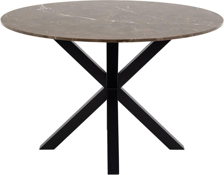 Giga Living Eettafel Harrie Marmer Bruinemperador Ø120x75 5cm - Foto 2