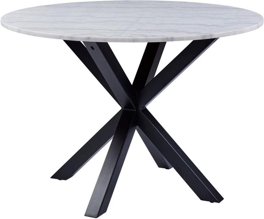 Giga Living Eettafel Harrie Marmer Wit Guangxi Ø110x75 5cm - Foto 3