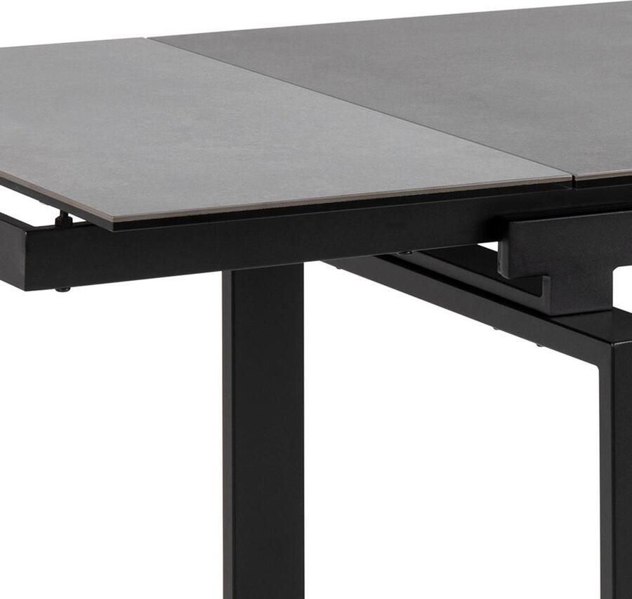 Giga Living Eettafel Holvik Keramiek Zwart Fairba 120 200cm