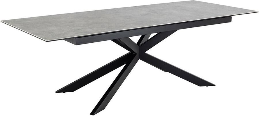 Giga Living Eettafel Jorvik Uitschuifbaar Grijs Keramiek 240x100x76cm - Foto 2