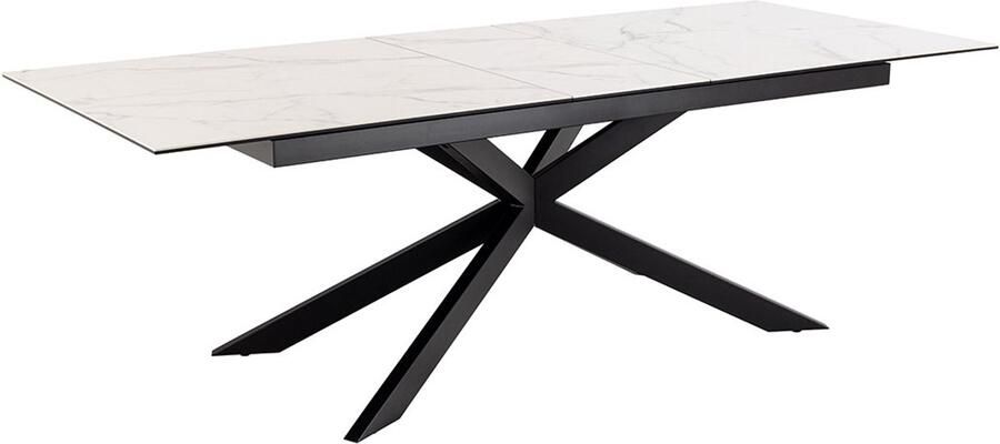 Giga Living Eettafel Jorvik Uitschuifbaar Wit Keramiek 240x100x76cm - Foto 2