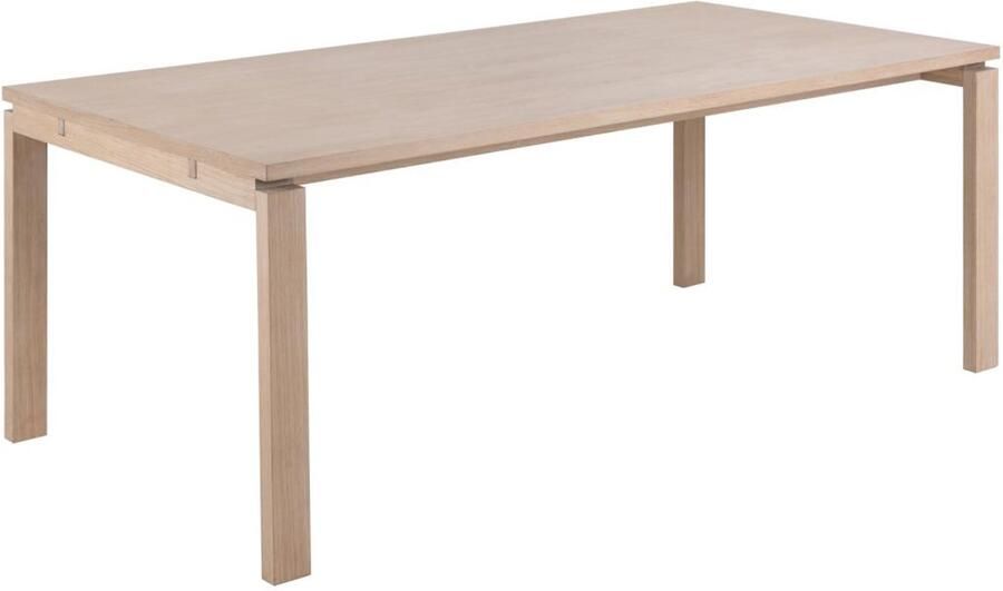 Bendt Uitschuifbare Eettafel Sharalyn Eiken 200 250 300 x 100cm Wit