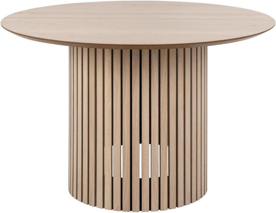 Giga Living Eettafel Klevik Eikenfineer Wit Ø120x75cm - Foto 2