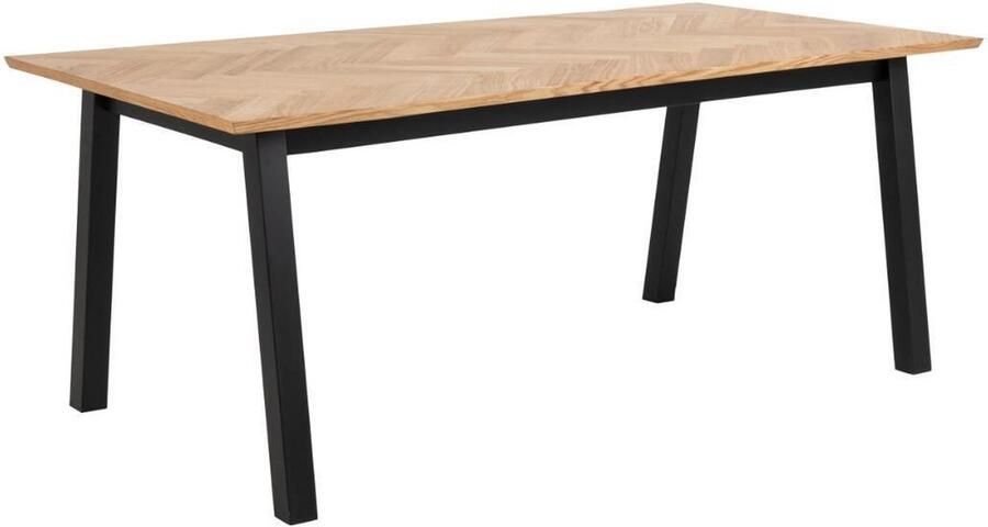 Leen Bakker Eetkamertafel Kamena eikenkleur 75x180x95 cm - Foto 2