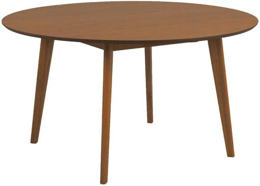 Giga Living Eettafel Walnoot MDF 140x140x76 cm Eettafel Levi