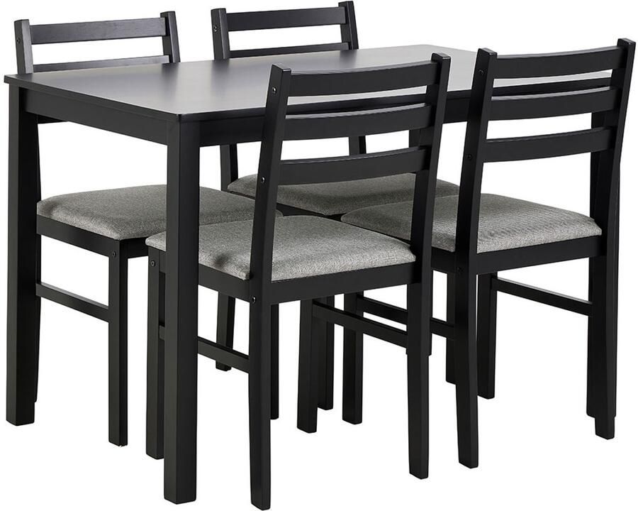 Giga Living Eettafel Lovund Rechthoek Zwart 110x70x74 5cm - Foto 2