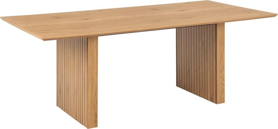 Giga Living Eettafel Rechthoek 210cm Naturel Hout 6-8 Personen Magnus