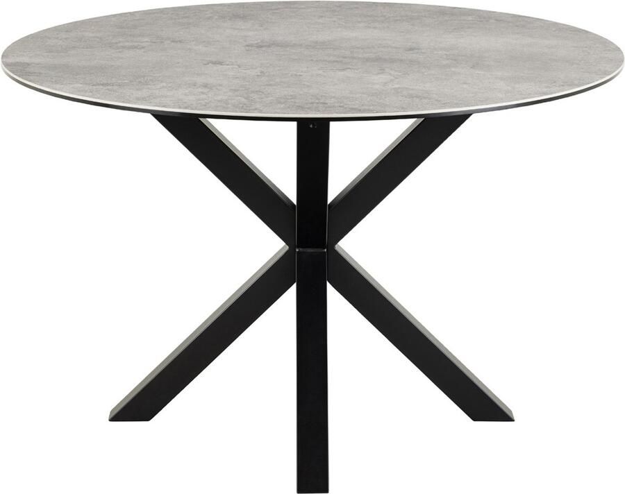 Giga Living Ronde Eettafel Axel Ø120x75cm Keramiek Grijs Spinpoot 2-4 Personen - Foto 3