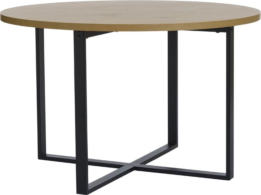 Giga Meubel Giga Living Eettafel Rond Ø120cm Naturel Eiken 2-4 Personen Lugo