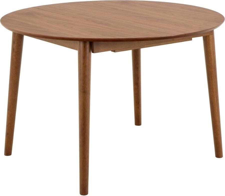 Giga Living Eettafel Rond Walnoot Uitschuifbaar MDF 154x115x75 cm Eettafel Gradje - Foto 2