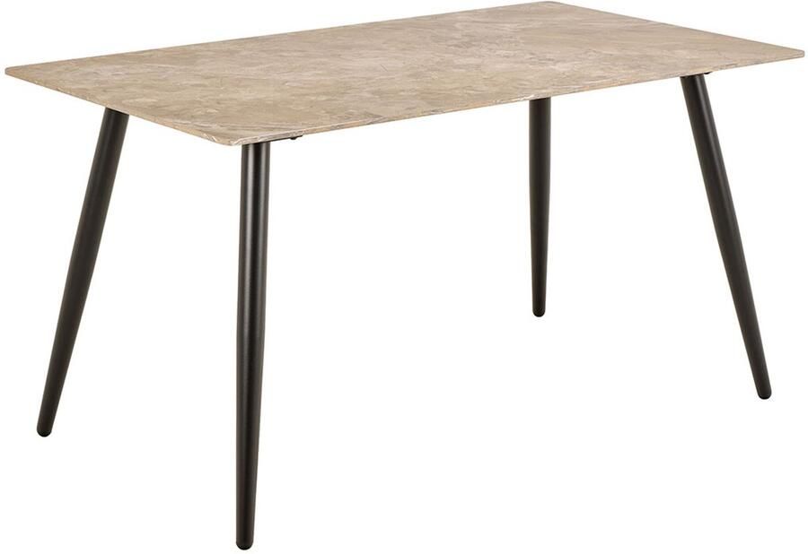 Giga Living Eettafel Wiska Rechthoek Bruin Keramiek 140x80x75cm - Foto 2
