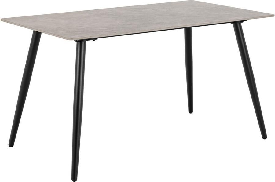 Giga Living Eettafel Wiska Rechthoek Grijs Keramiek 140x80x75cm - Foto 2
