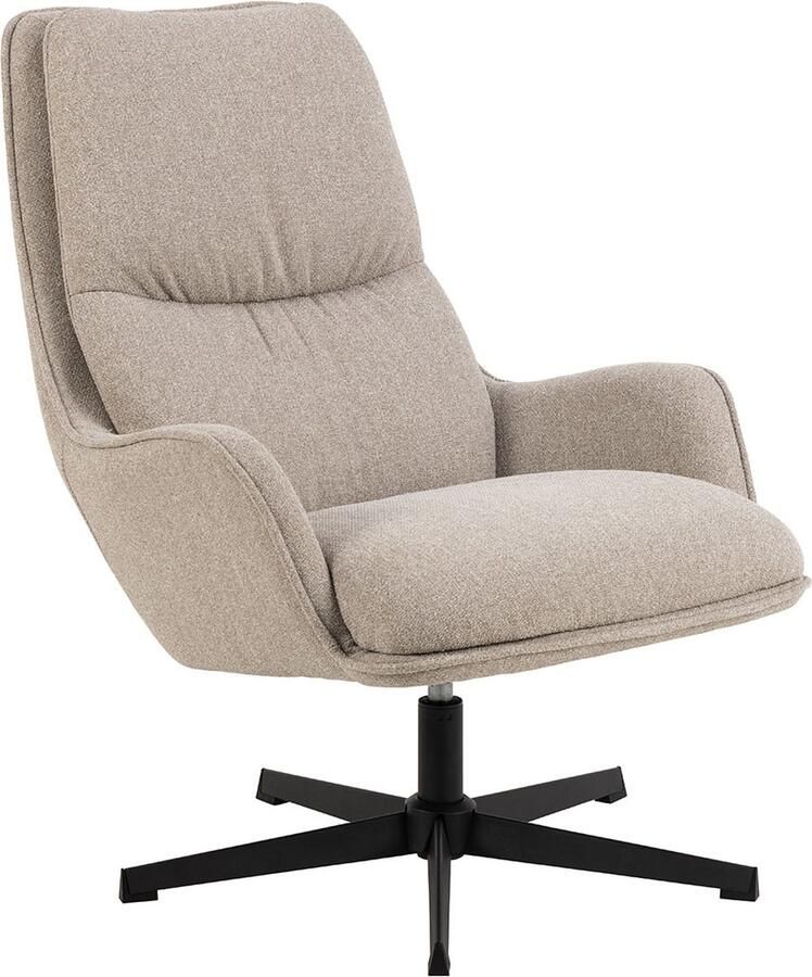 Giga Living Fauteuil Borson Stof 72x84x93cm -Beige - Foto 1