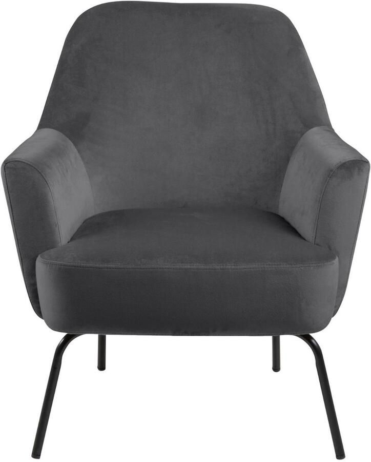 Giga Living Fauteuil Naven Donkergrijs Stof 75x75x83cm