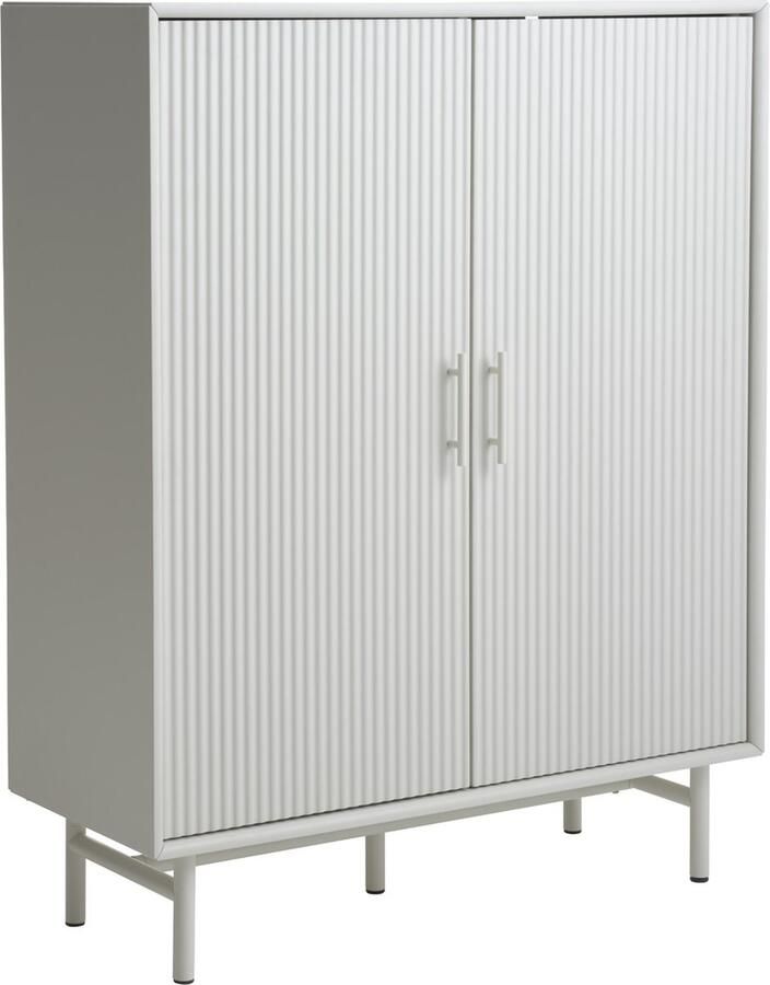 Giga Meubel Giga Living Wandkast Greige Metaal MDF 2-Deuren 100x40x125cm Palma - Foto 2