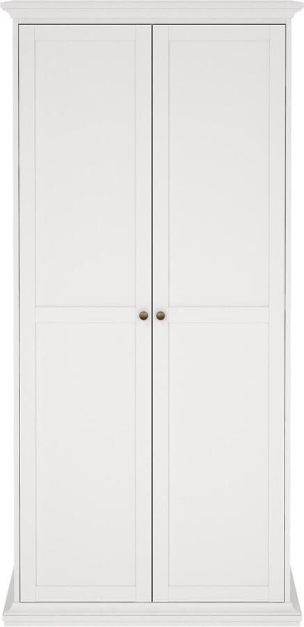 Giga Living Kledingkast Paris Wit 100x200x60cm - Foto 3
