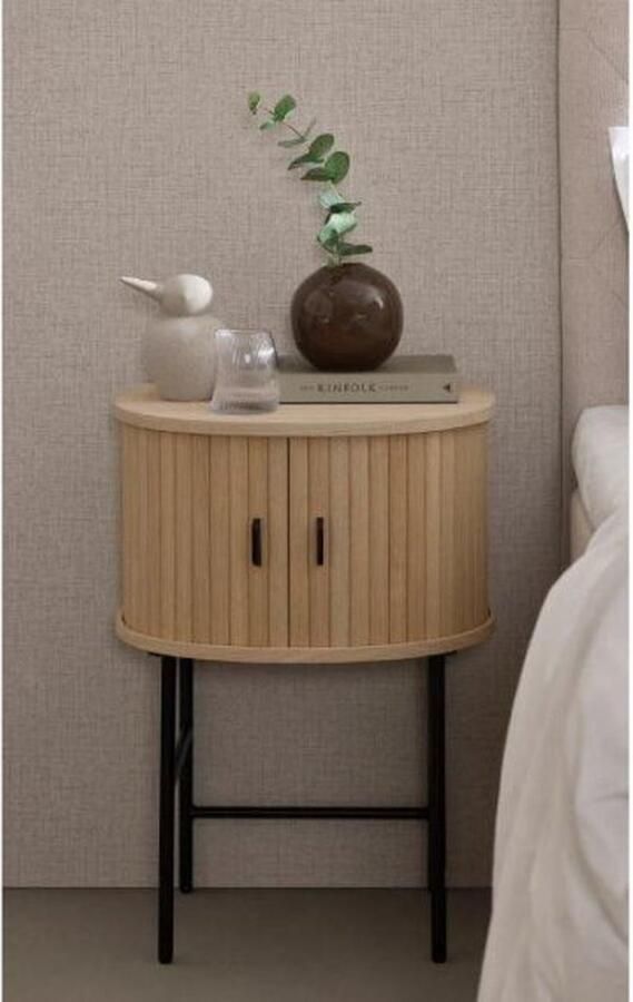 Giga Living Nachtkastje Nola Naturel Eikenhout 50x40x70cm - Foto 2