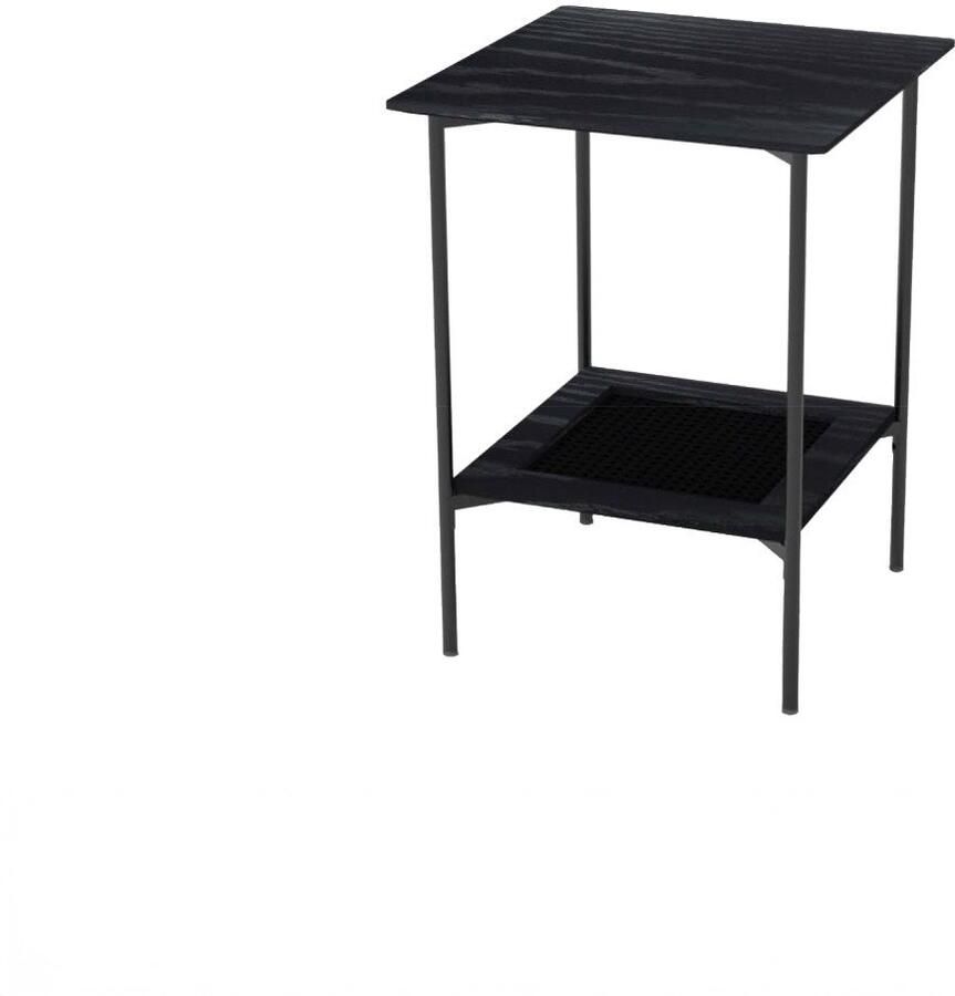 Giga Living Nachtkastje Pensacola Zwart 45x45x55cm