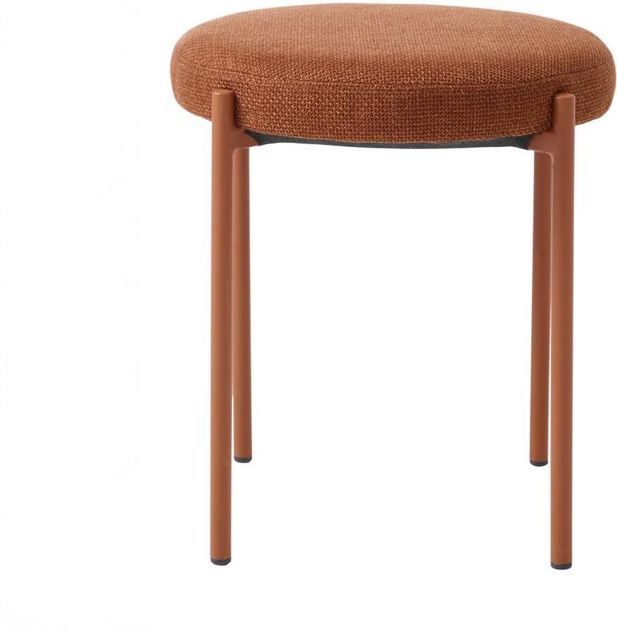 Giga Living Poef Pelican Oranje Stof 43 5x44x48cm