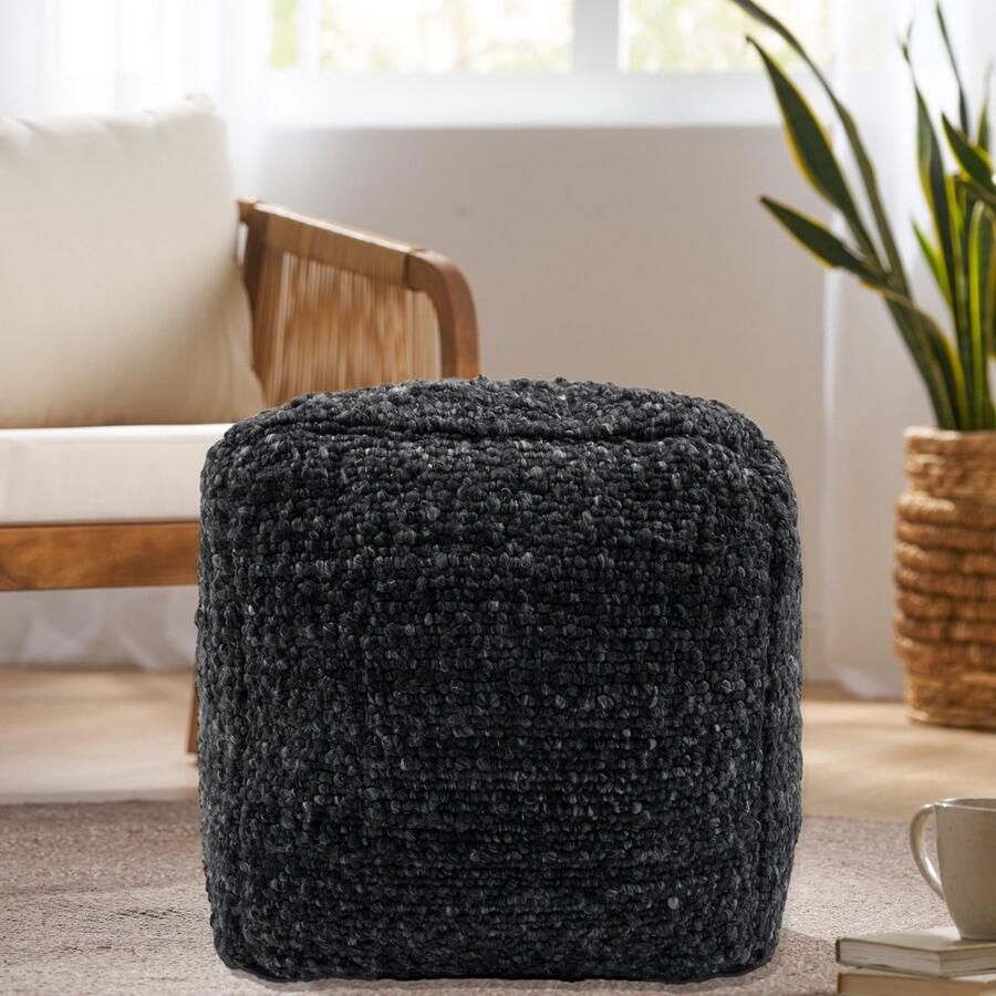 Giga Living Poef Verdant Antraciet