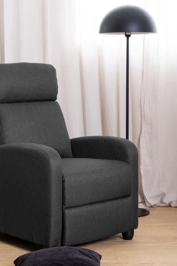 Giga Living Relaxfauteuil Vilda Antraciet Verstelbaar 87x67x100 5cm - Foto 4