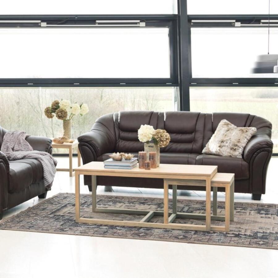 Leen Bakker Salontafel Hanestad licht eikenkleur (3 stuks)