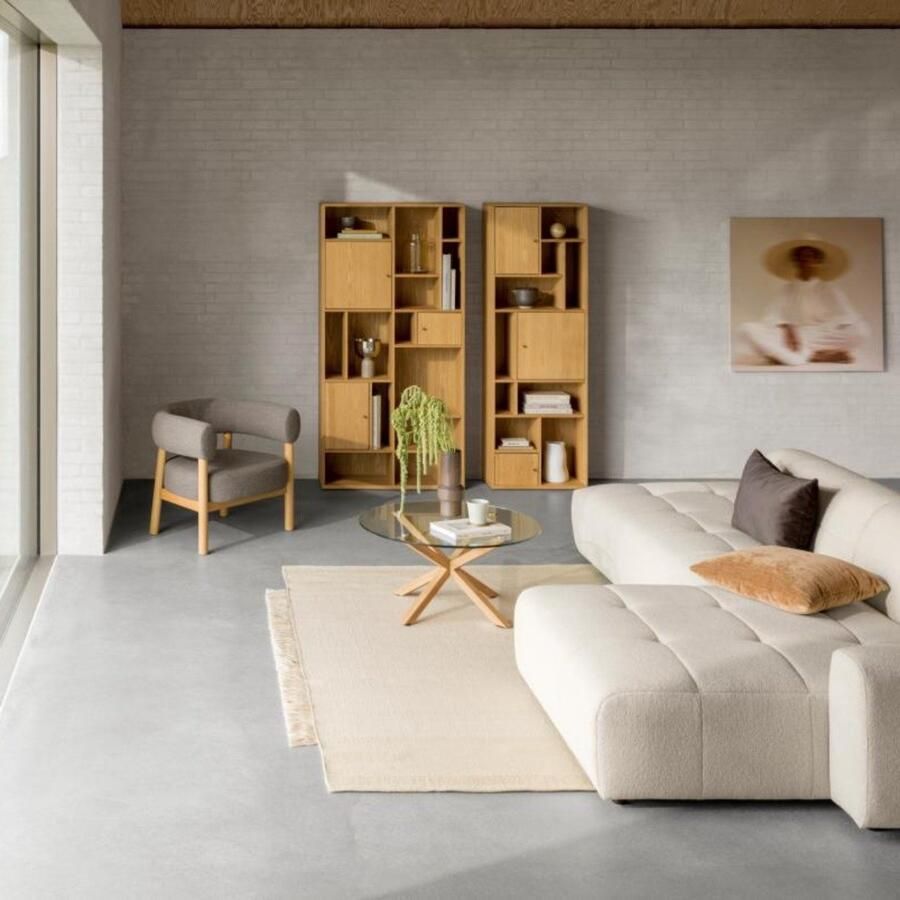 Leen Bakker Salontafel Furudal transparant 40x82x82 cm