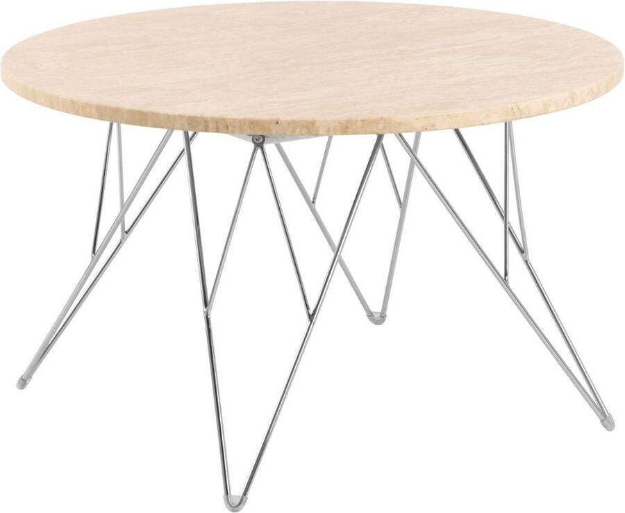 Giga Living Salontafel Hermanson 80x80x46 4 cm Beige Travertin - Foto 2