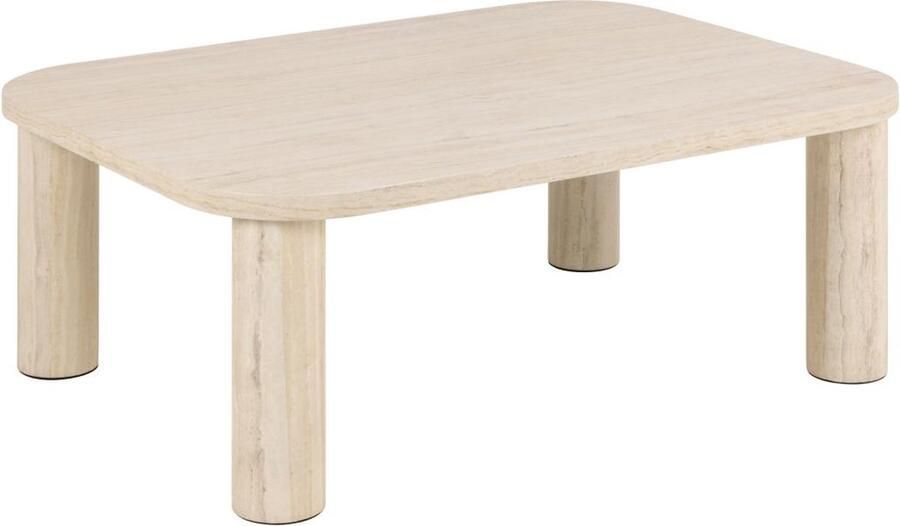 Bendt Salontafel Joaquim Travertin look 100 x 75cm Beige