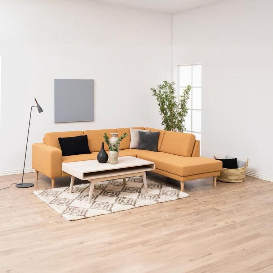 Leen Bakker Salontafel Lundo naturelkleur 130x70x50 cm