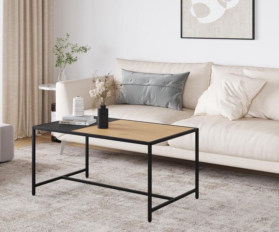 Giga Meubel Giga Living Salontafel Altino Salontafel Wild Eiken Melamine 60x100cm - Foto 2