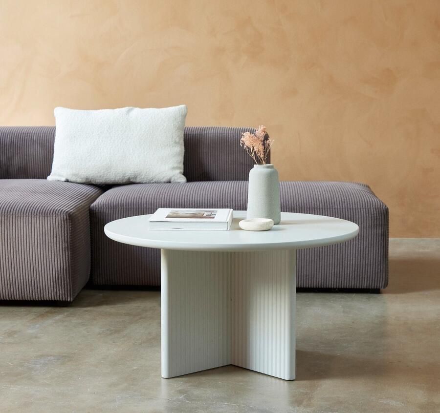 Hygge Interiors Giga Living Salontafel Rond Ø80cm Greige Palma