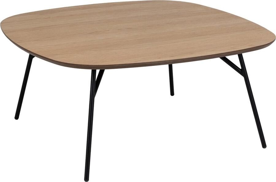 Bendt Deens Ovale Salontafel Kiyomi Marmerlook 90 x 90cm Grijs Ovaal