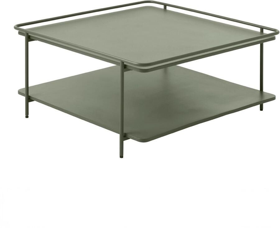 Giga Living Salontafel Yuba Groen Metaal 75x75x34 3cm