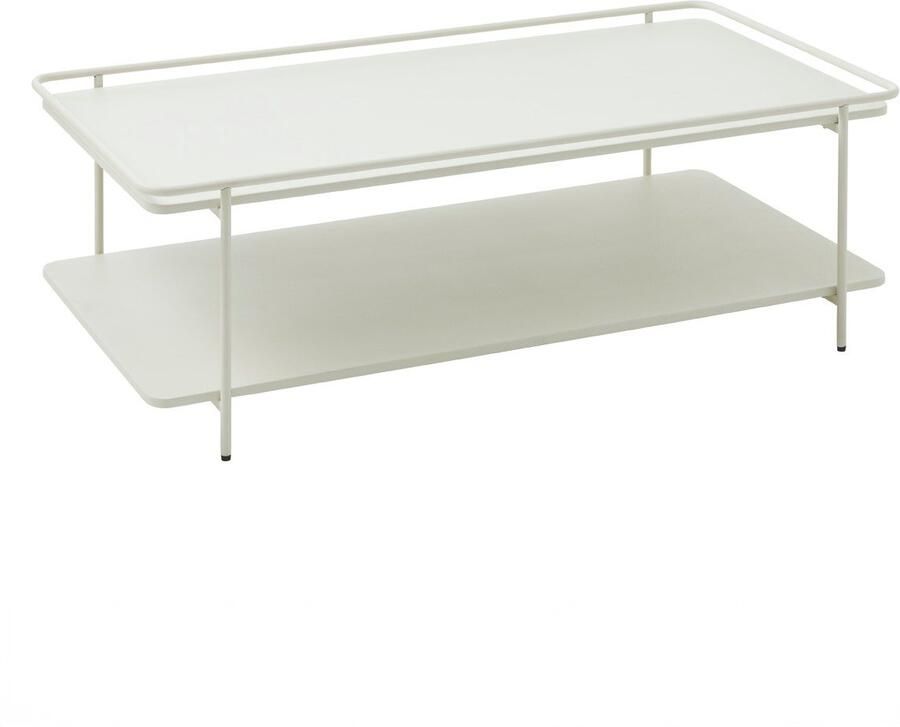 Giga Living Salontafel Yuba Wit Metaal 110x55x34 3cm