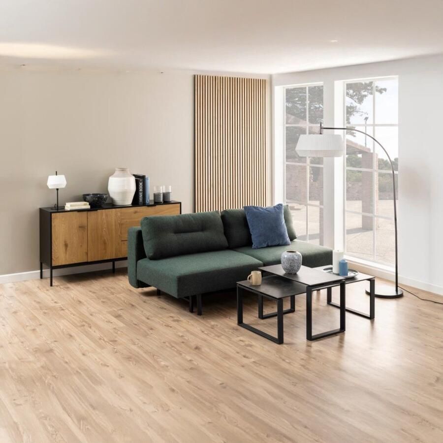 Giga Living Slaapbank Chiara Groen Stof 200x105x83cm