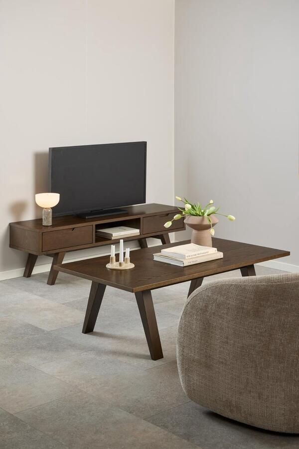 Giga Living Tv-meubel Annie Eikenfineer Smoke 150cm - Foto 2