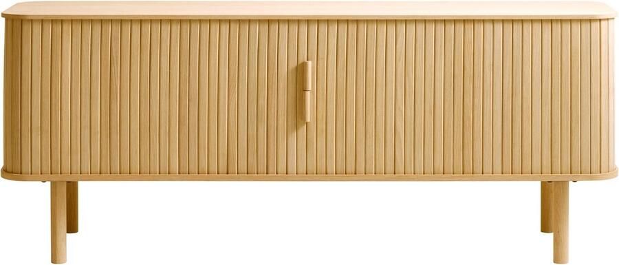 Giga Living Tv-meubel Naturel Eikenhout 2 Planken 160x40x55 6cm