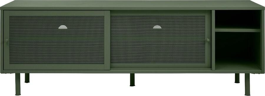 Giga Meubel Giga Living Tv-Meubel Metaal Groen Schuifdeuren 6-Vakken 45x160x55cm Veep