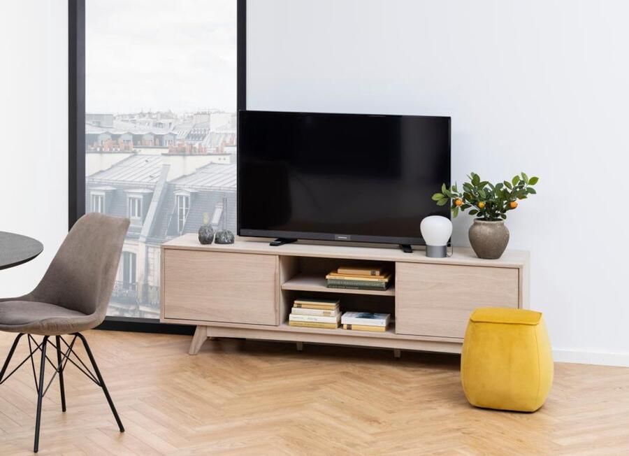 Giga Living Tv-meubel Mylla Eikenfineer Wit 180cm - Foto 2