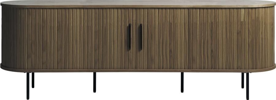 Giga Meubel Giga Living Tv-Meubel Donkerbruin Eikenhout 2-deuren 160x46x55cm Nola