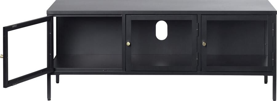 Giga Living Tv-Meubel Zwart Metaal 40x132x52cm Soft Closing Tv-Meubel Carmel - Foto 2