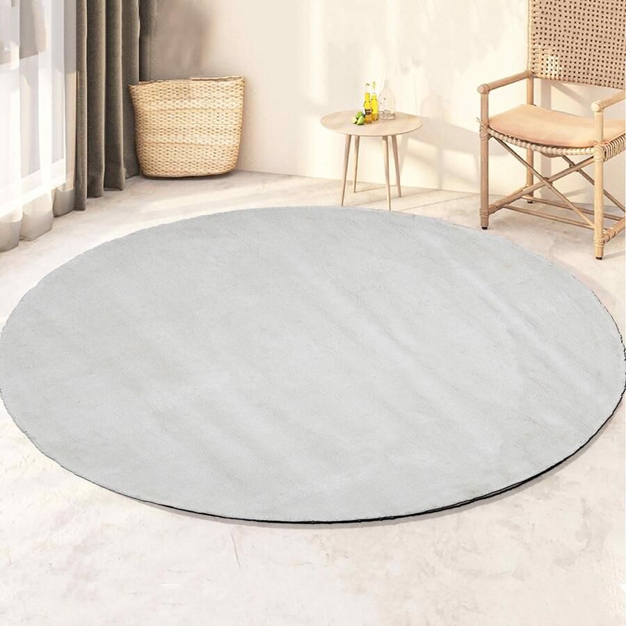 Giga Living Vloerkleed Milan Königlich Lichtgrijs Ø115cm