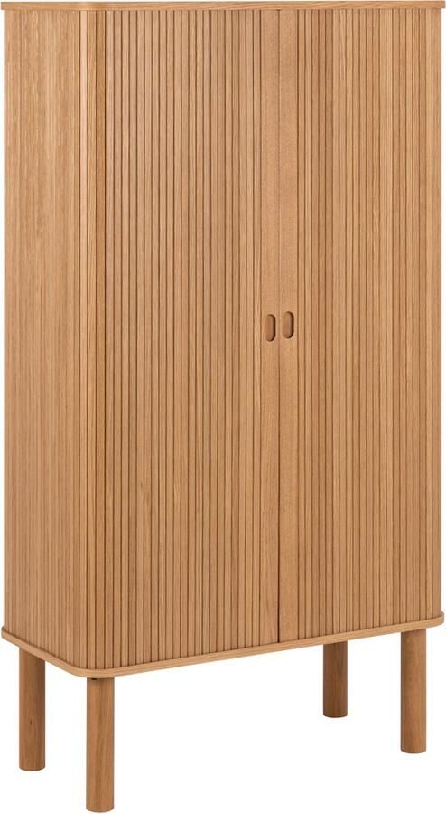 Giga Living Wandkast Naturel MDF Schuifdeuren 80x40x145cm Rustam - Foto 3