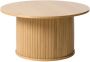 Giga Living Salontafel Eikenhout Naturel 90x90x45cm Rond Tafel Nola - Thumbnail 2