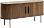 Giga Living Tv -meubel Donkerbruin Eikenhout & Metaal 40x120x55 6cm Tv -meubel Nola Smoked - Thumbnail 2