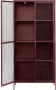Giga Living Vitrinekast Metaal Rood 90x190cm 4 Planken Kast Bronco - Thumbnail 2