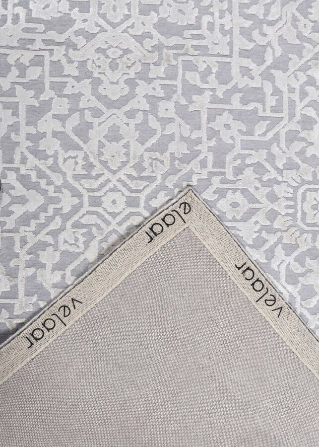 Giga Living Vloerkleed 200x300cm Zilver-Grijs Polyester Vloerkleed Verona